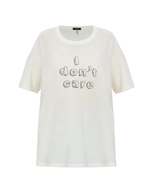 R13 White Print T-Shirt