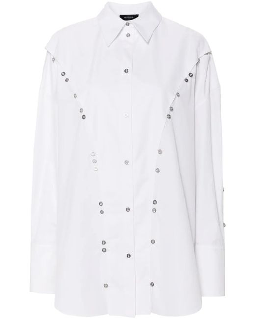 メンズ Mugler ポプリン シャツ White