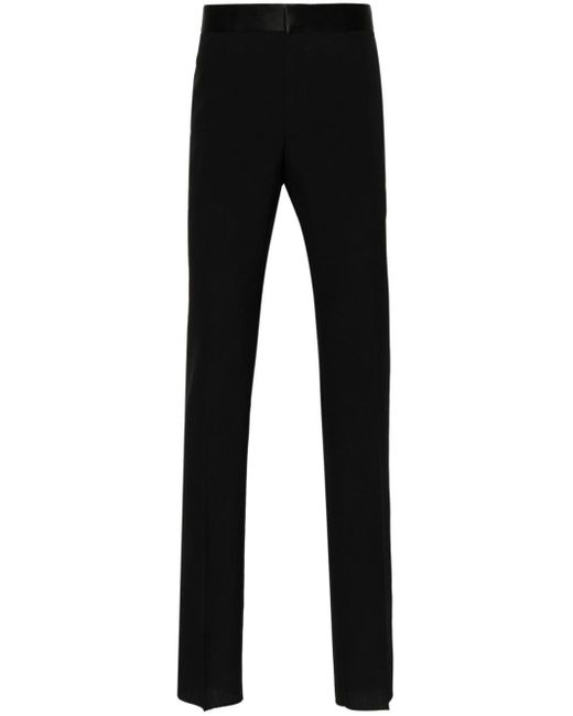 Pantalon en laine à coupe droite Givenchy pour homme en coloris Black
