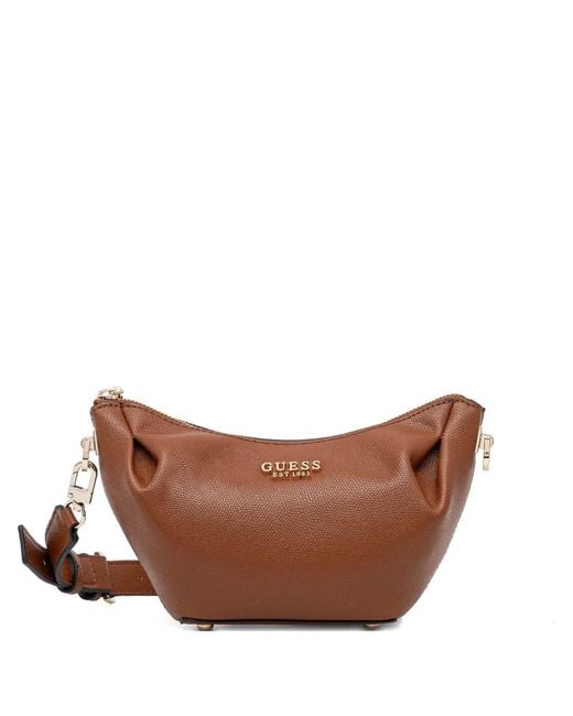 Guess Brown Amorette Shoulder Bag