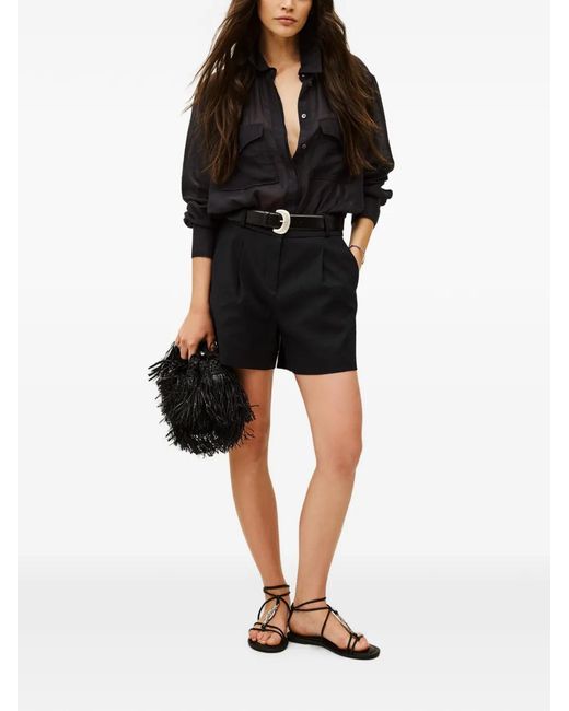 Ba&sh Black Cilo Tailored Shorts