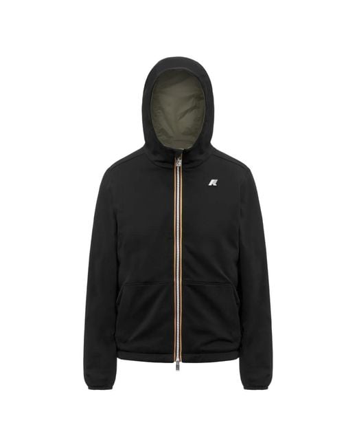 K-Way Black Jake Reversible Jacket