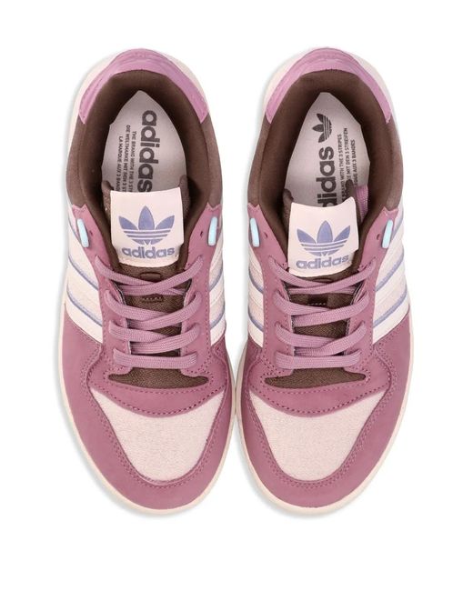 Adidas Pink Rivalry Logo-Patch Sneakers