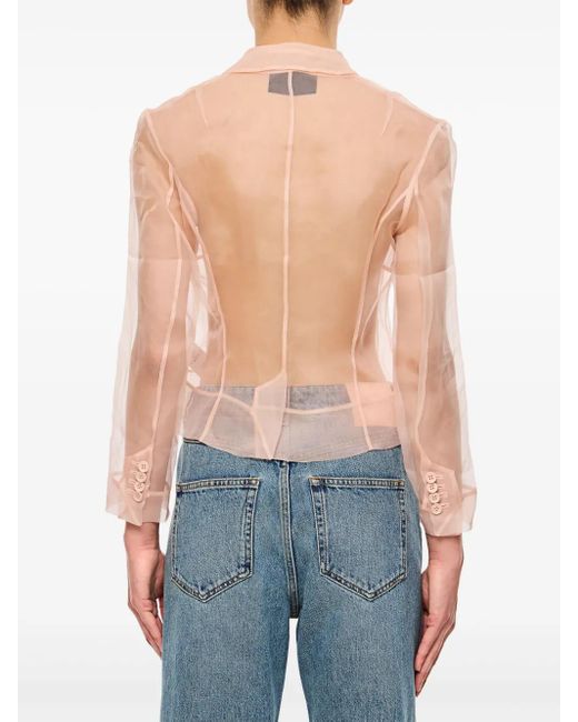 Simone Rocha Blue Fitted Jacket