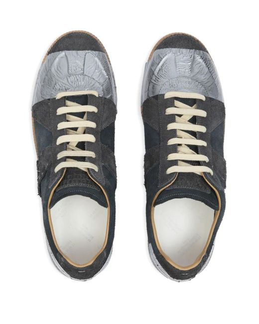 Maison Margiela Gray Replica Panelled Sneakers for men
