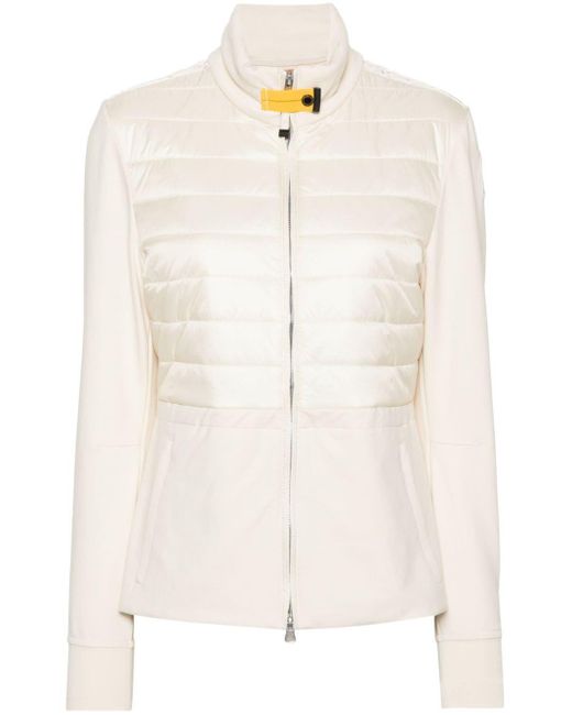 Parajumpers White Natascia Panelled-design Jacket