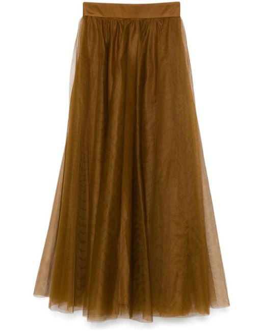 Zimmermann Natural Tulle Maxi Skirt