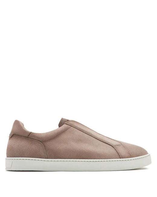 Magnanni Shoes Brown Bowen Slip-On Sneakers