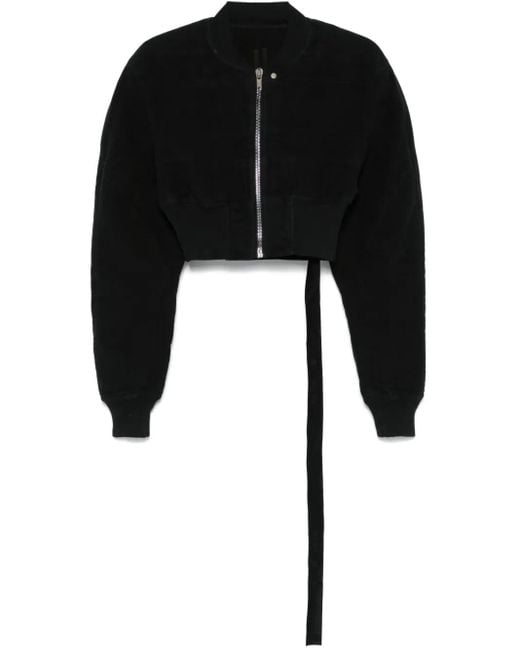 Rick Owens Black Collage Bomber Jacket