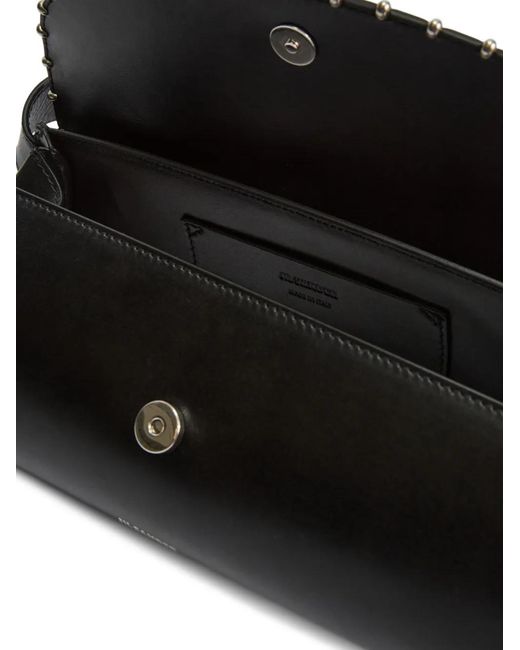 Jil Sander Black 'Cannolo' Small Shoulder Bag