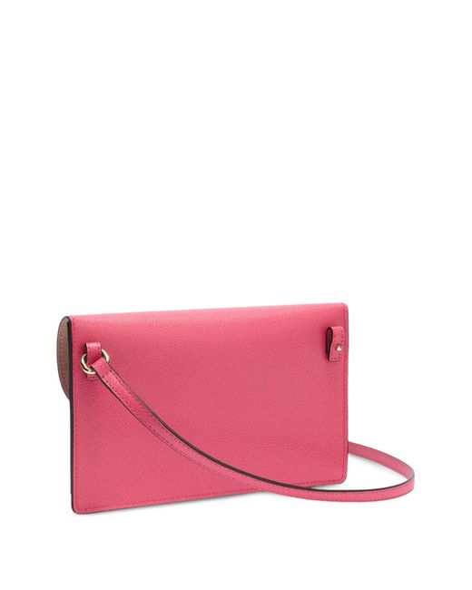 Furla Pink Lea Button Pouch Bag