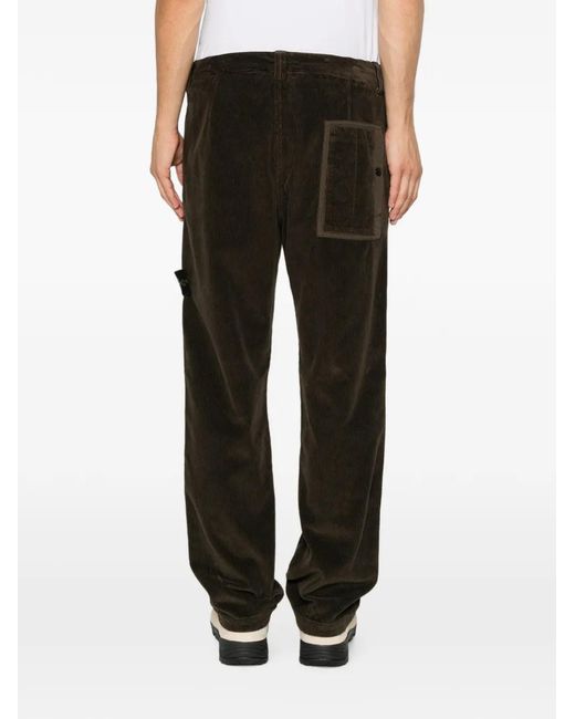Stone Island Black Pantalone Regular for men