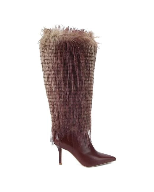 Kurt Geiger Brown Stiletto-Heel Boots