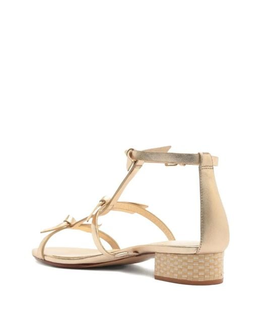 Alexandre Birman Natural 30Mm Slim Lolita Raffia-Detail Sandals