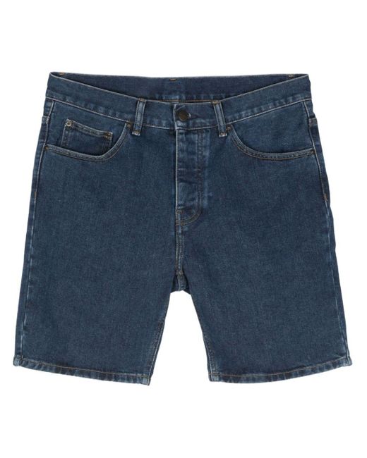 Carhartt Blue Newel Denim Shorts for men