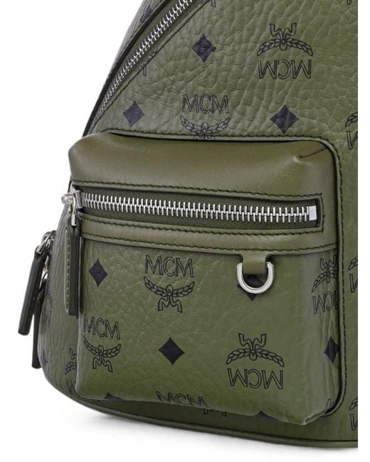 MCM Green Aren Visetos Sling Bag for men