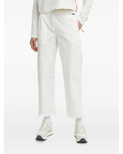 Napapijri White Pantalon À Taille Élastiquée