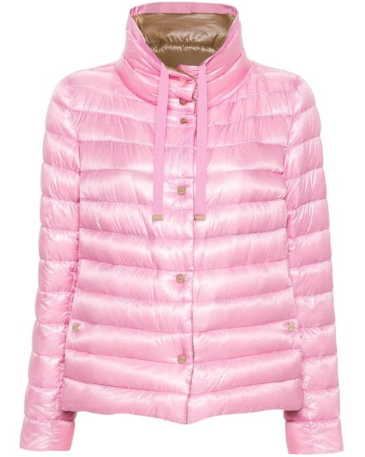 Herno Pink High-shine Puffer Jacket