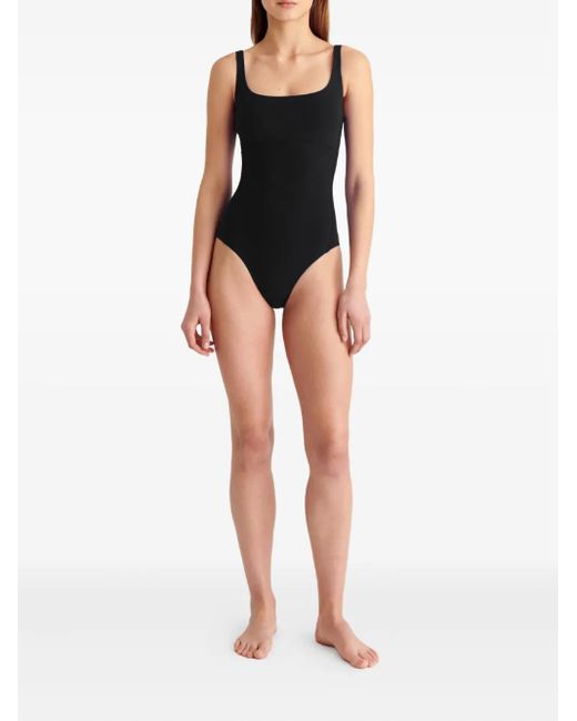 Eres Black Arnaque Square-Neck Swimsuit