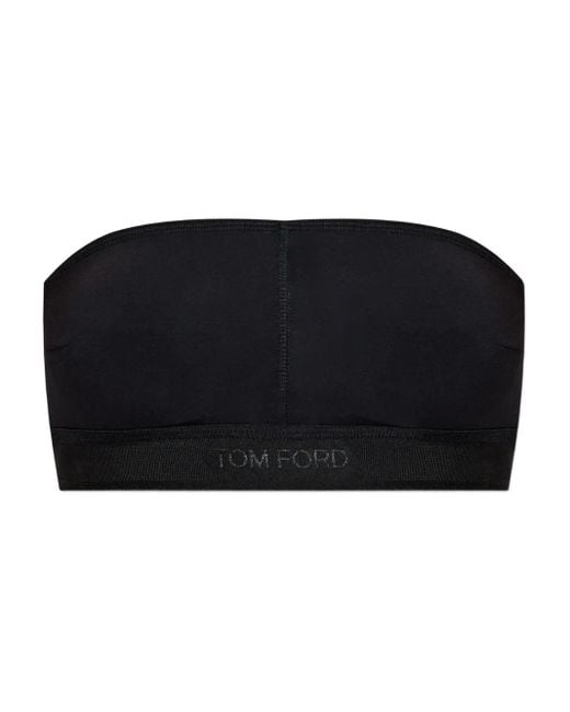 Tom Ford Black Logo Bra