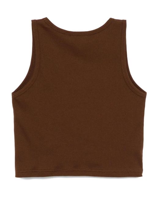 Chocoolate Brown Logo Tank Top