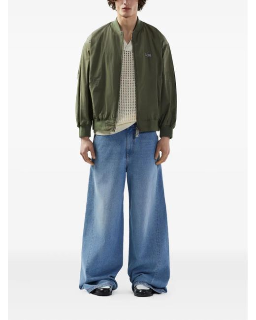 Gcds Green Varsity Bomber Jacket