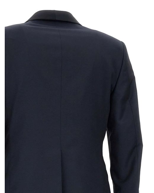 Tagliatore Blue Single-Breasted Three-Piece Suit for men