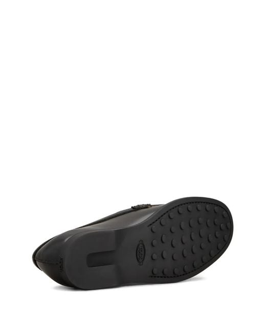 Tod's Black Rubber Lightweight 01M T Clamp Shoes