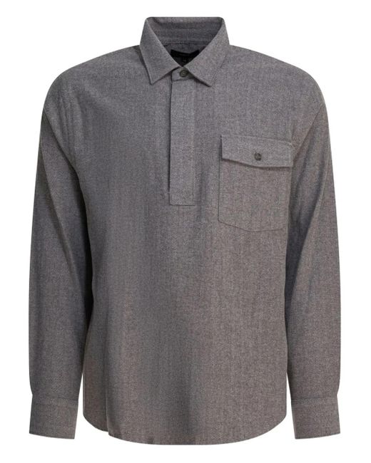 Polo À Motif De Chevrons Vince pour homme en coloris Gray