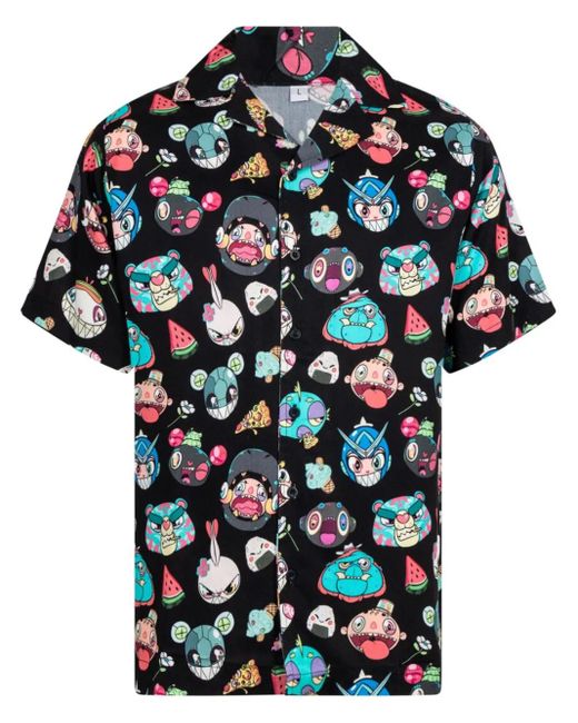 KARAFURU Blue Universe All-Over Print Shirt