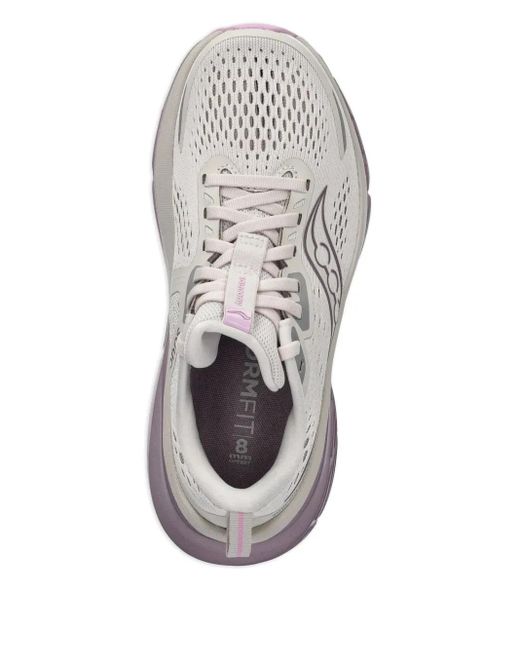 Saucony White Guide 18 Lauf-Sneakers