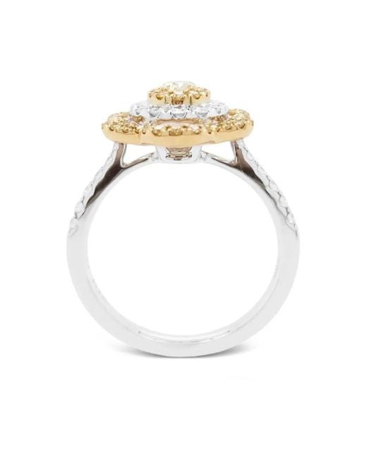 HYT Jewelry Metallic 18K And Diamond Ring