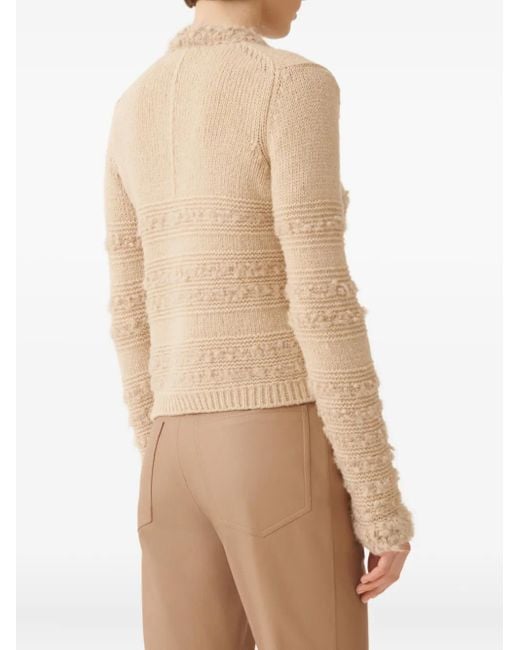 Fabiana Filippi Natural Button-Detail Cardigan