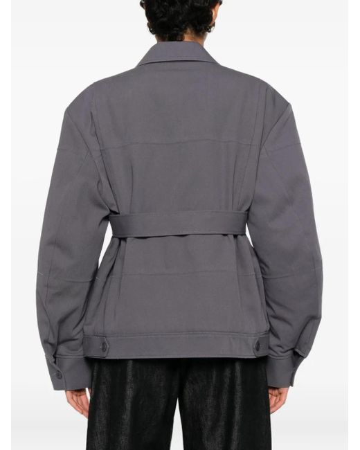 Alexander Wang Gray Zi-Up Bomber Jacket