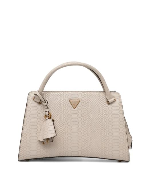 Guess Natural Logo-Plaque Tote Bag