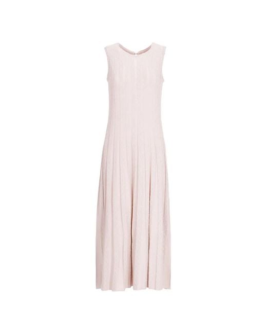 D.exterior Natural Sequin-Embellished Midi Dress