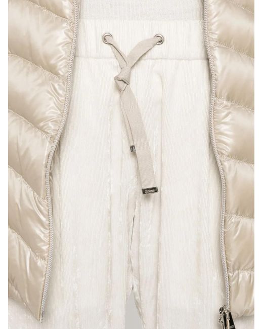Herno White Metallised Pantalone