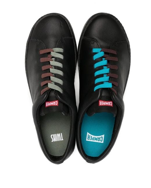 Camper Black Peu Touring Twins Lace-Up Sneakers for men