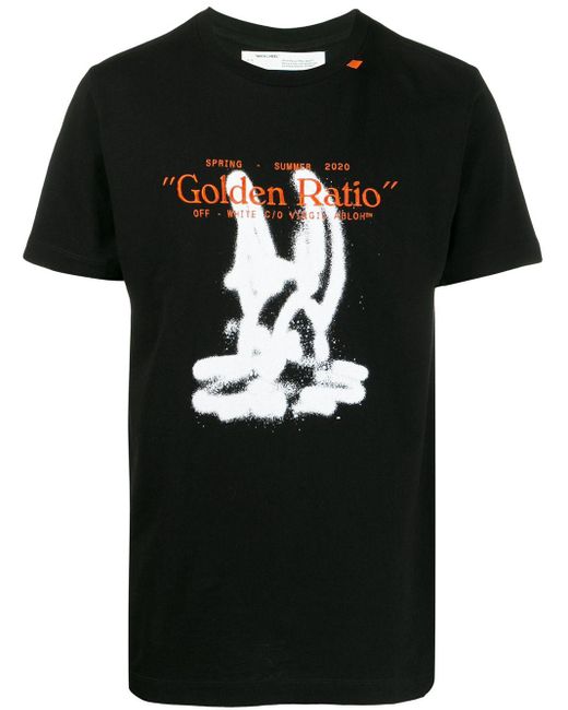 Off-White c/o Virgil Abloh T-shirt Met Print in het Black voor heren