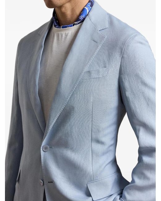 Ralph Lauren Blue Hadley Two-Button Blazer for men
