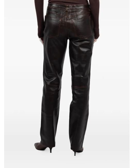 SPRWMN Black Panelled Trousers