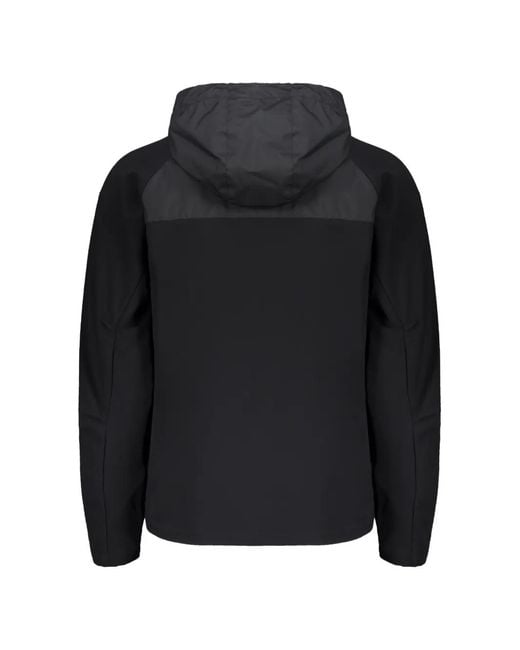 Paul & Shark Black Veste En Résille À Fermeture Zippée for men
