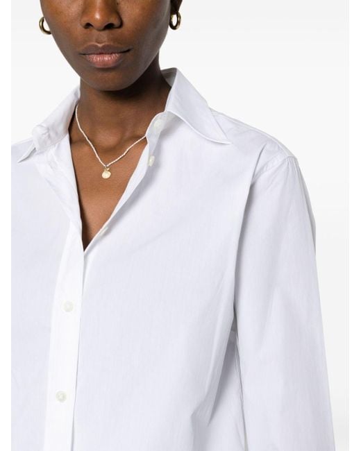 Camicia con colletto ampio di P.A.R.O.S.H. in White