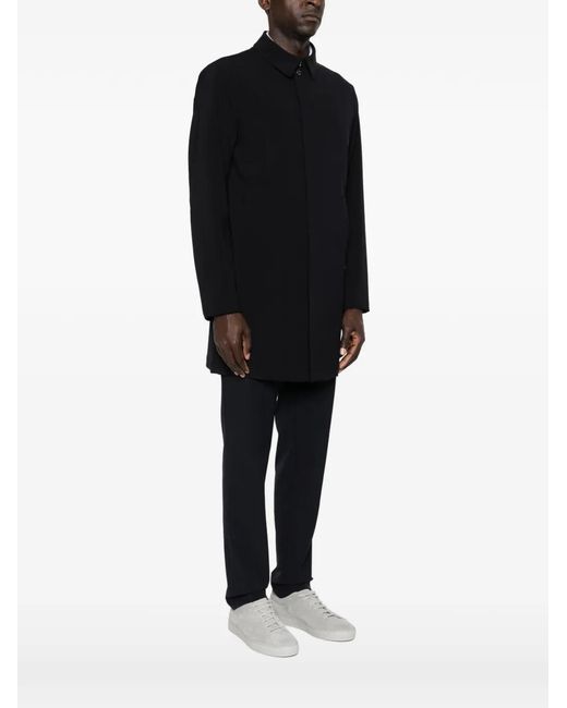 Montecore Black Single-Breasted Coat for men