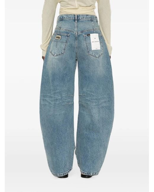 Lois Blue Aliana Barrel-Leg Jeans