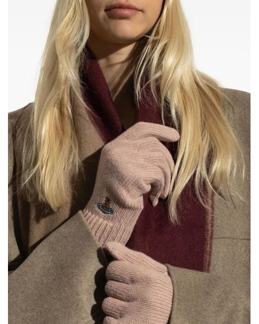 Vivienne Westwood Pink Cashmere Gloves