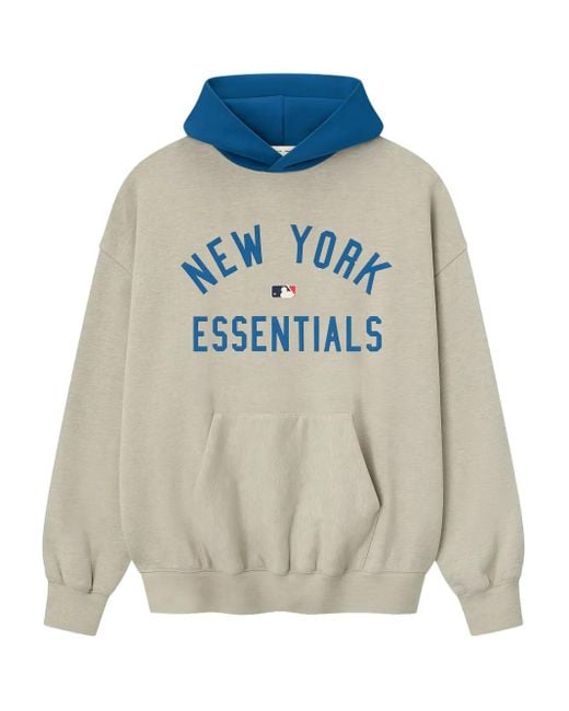 Fear Of God Blue X Mlb Mets Graphic Hoodie for men