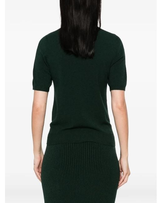 AROVESCIO Green Short-Sleeve Sweater