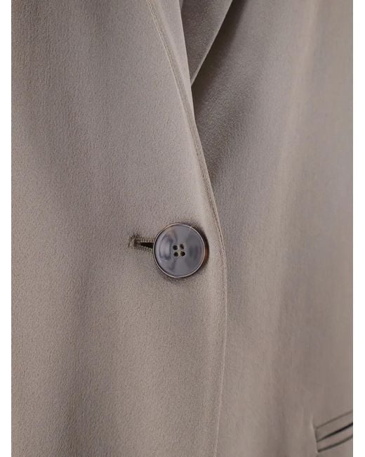 Alysi Gray Single-Breasted Blazer