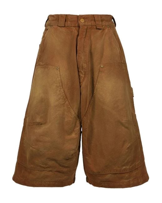 Willy Chavarria Shorts Mit Weitem Bein in Brown für Herren